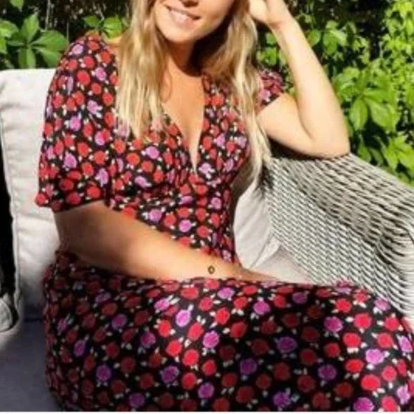 Zara Floral Maxi Dress - Picture 4 of 10